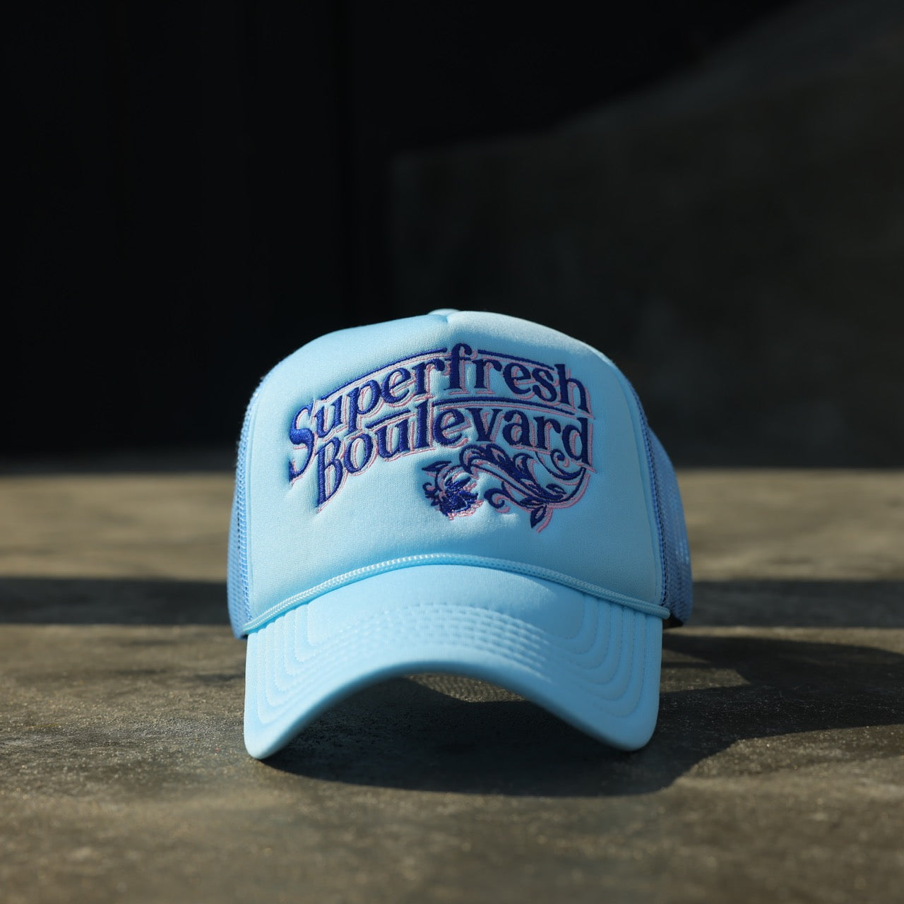 Light Blue BLVD Trucker Snap