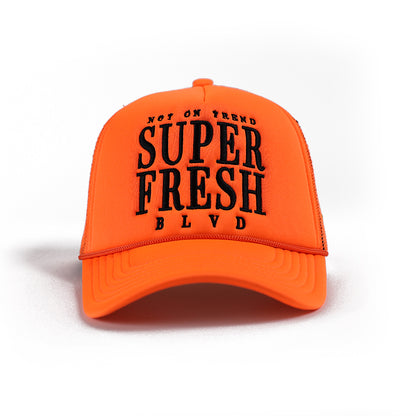 Orange BLVD Trucker Snap