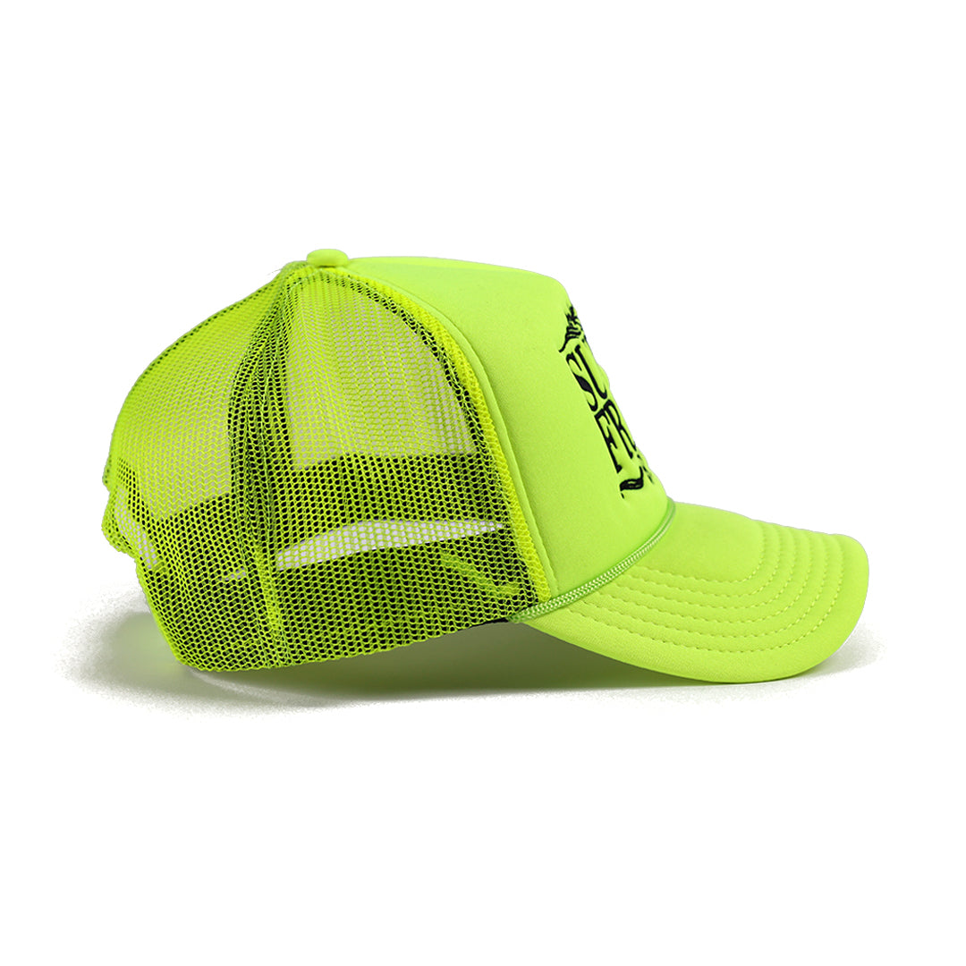 Neon Yellow BLVD Trucker Snap