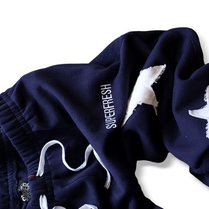 Stars Baggy Sweatpants (Navy)