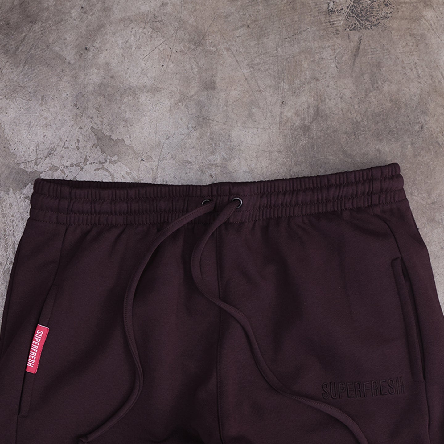 Snap Buttons Sweatpants (Chocolate Brown)