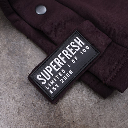 Snap Buttons Sweatpants (Chocolate Brown)