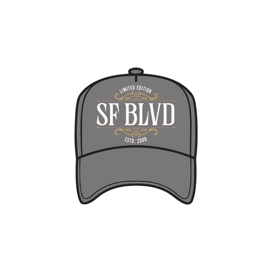 Charcoal BLVD Trucker Snap