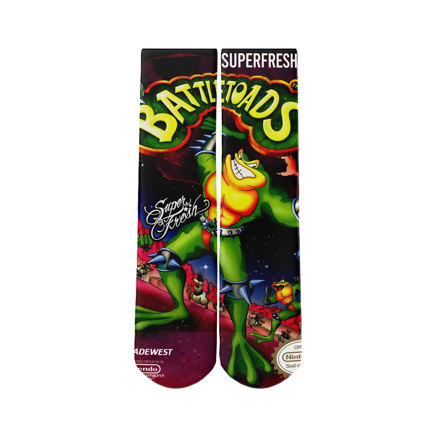 Battle Toads Cover Socks