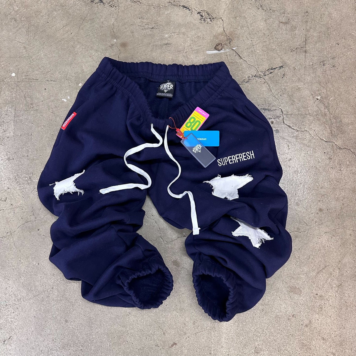 Stars Baggy Sweatpants (Navy)