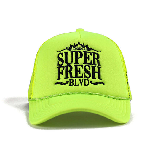 Neon Yellow BLVD Trucker Snap