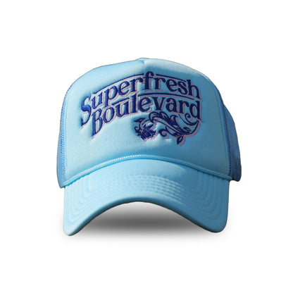 Light Blue BLVD Trucker Snap