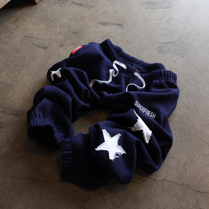 Stars Baggy Sweatpants (Navy)