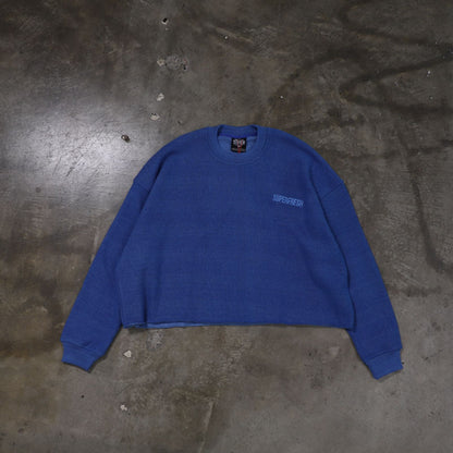 Raw Edges Crewneck Sweatshirts (Royal)