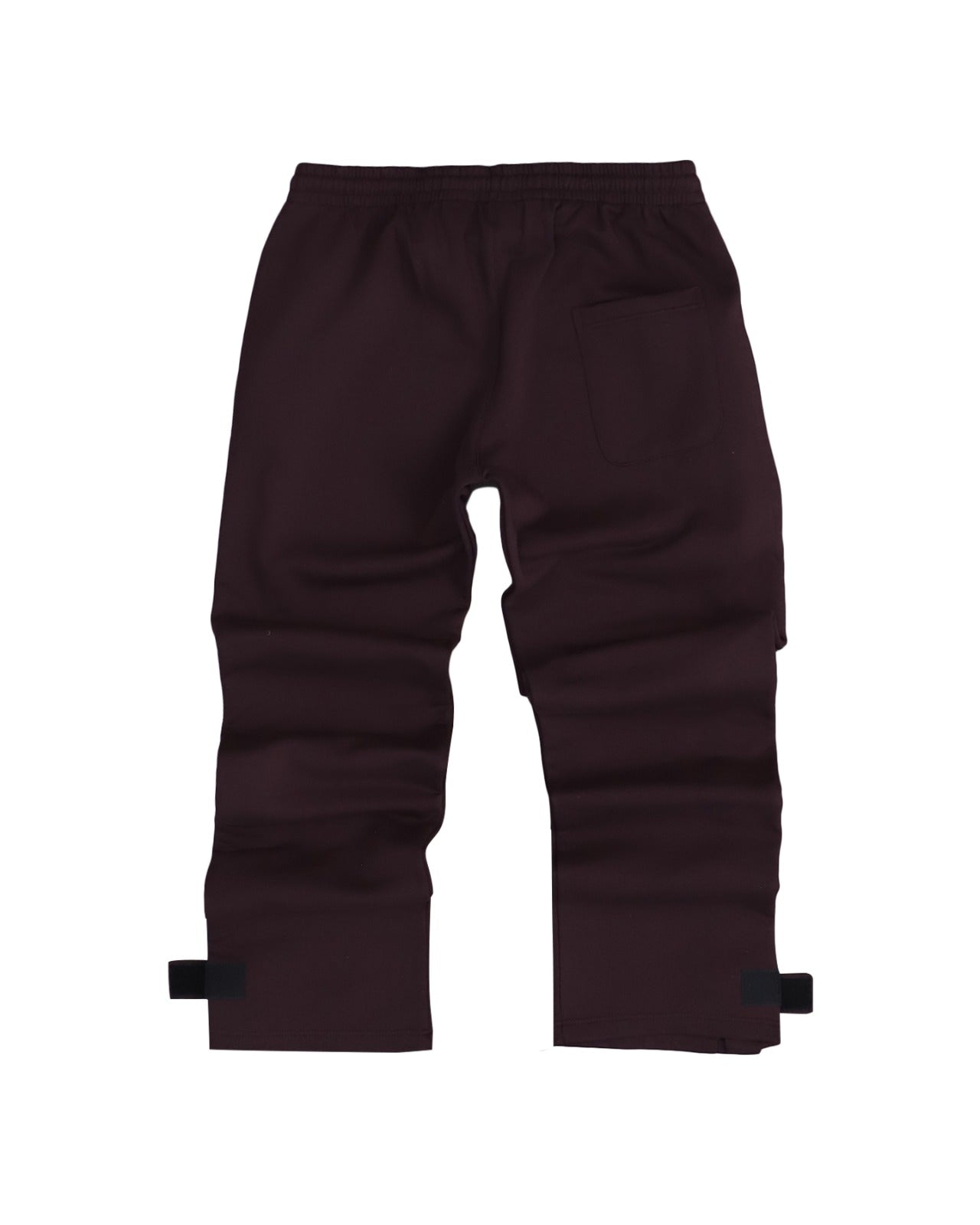 Snap Buttons Sweatpants (Chocolate Brown)