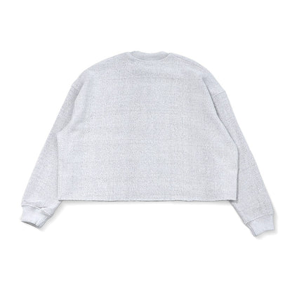 Raw Edges Crewneck Sweatshirts (Ash White)