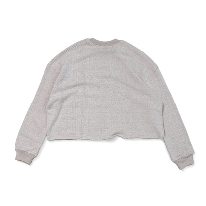 Raw Edges Crewneck Sweatshirts (Cream)