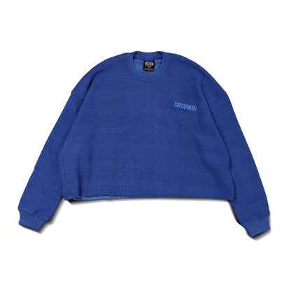 Raw Edges Crewneck Sweatshirts (Royal)